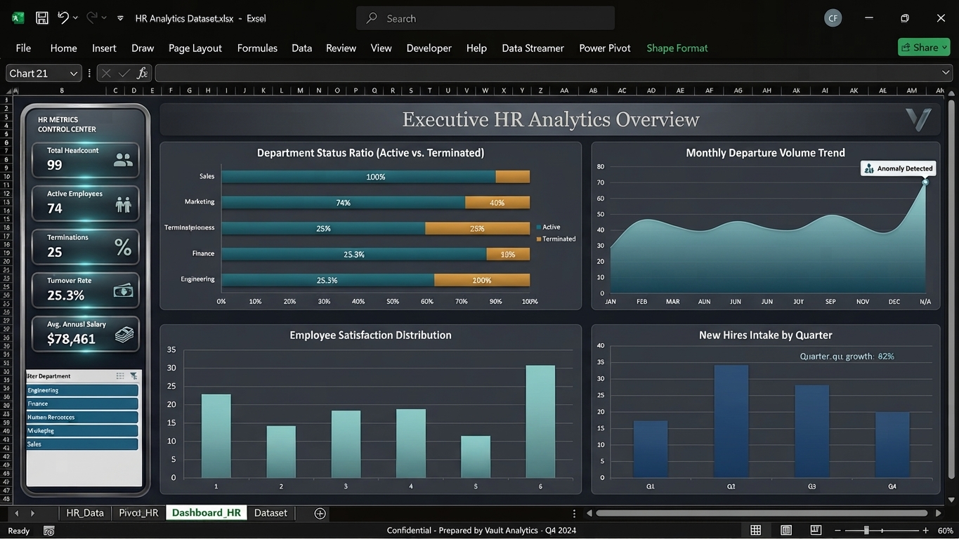 Executive HR Analytics dashboard